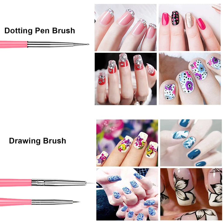 Nails Things Brushes For Manicure Set Nails Art Accessories Tools Kits Nail Supplies For Professionals Manicure Set