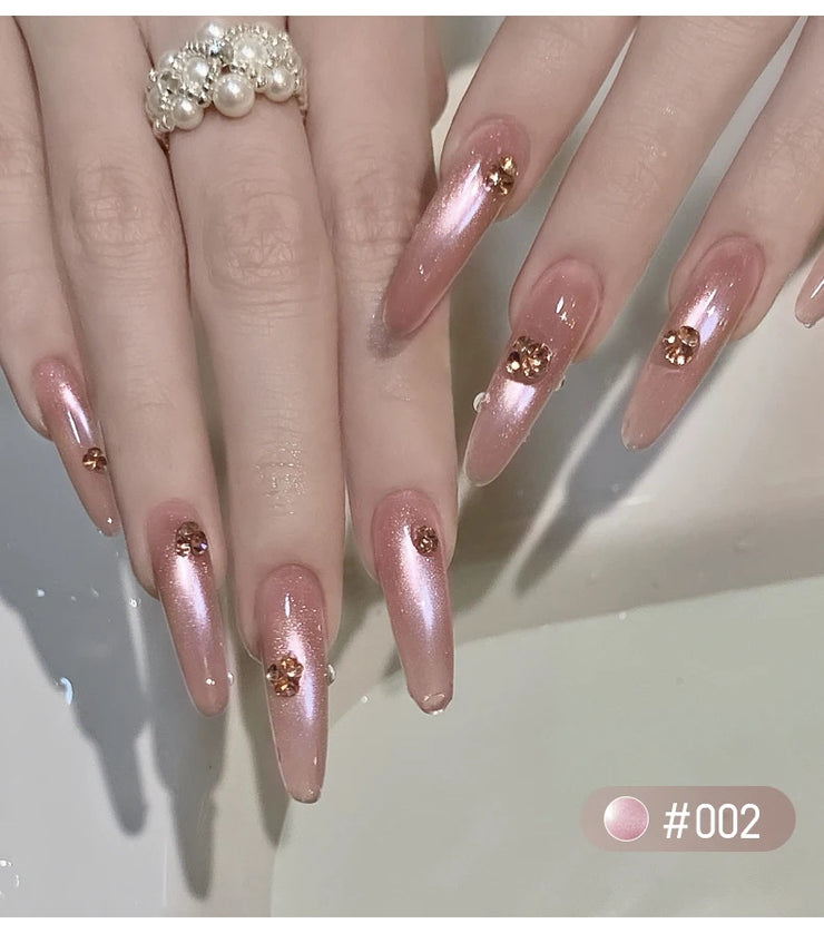 MORDDA 9 Colors Cat's Eye Magnetic Nail Gel Soaking UV LED Gel Salon Female Nail Art Tools Fashion Holographic Nail Art