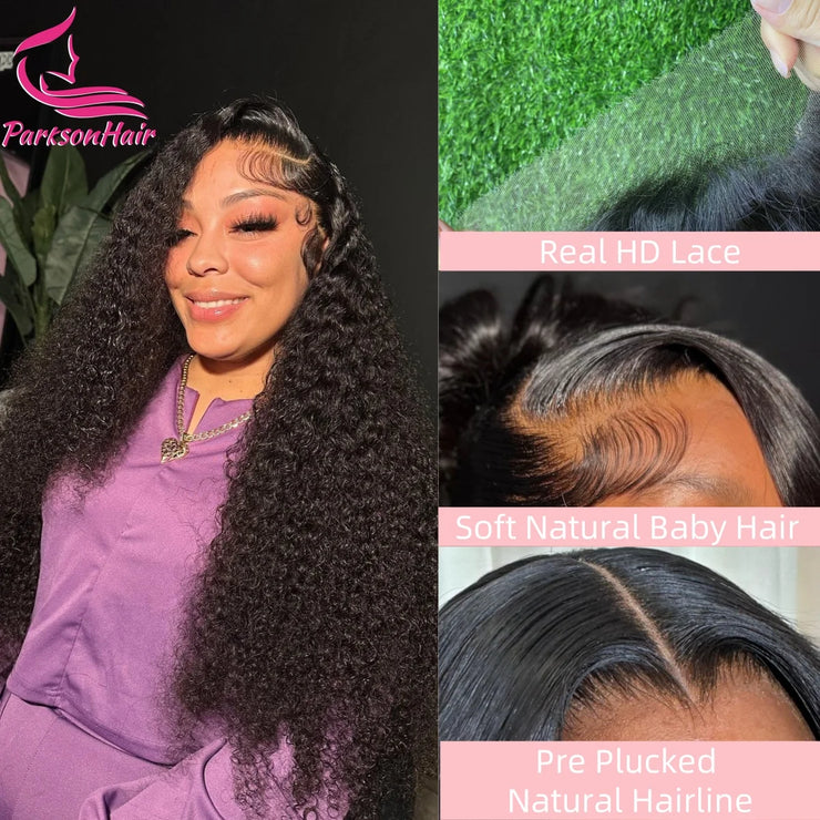 Real HD 13x4 Lace Front Human Hair Wigs For Women Deep Wave Brazilian Pre-Plucking 13x6 HD Swiss Lace Frontal Wig Human Hair