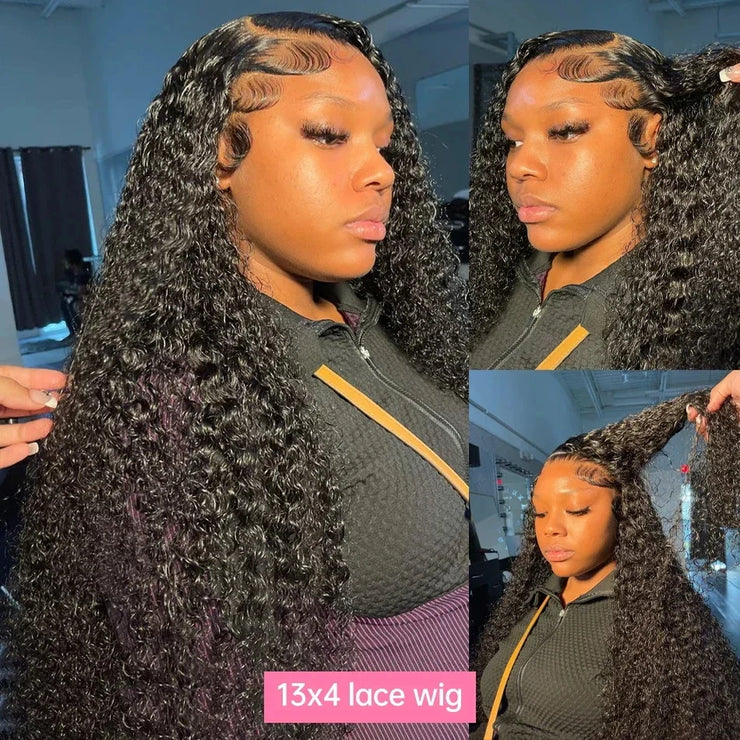 13x6 Hd Lace Frontal Wigs Loose Deep Wave Wigs Brazilian Women Curly Human Hair 30 40 Inch Deep Water Wave 13x4 Lace Front Wig