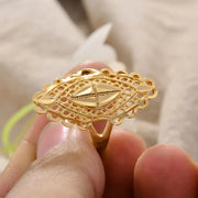 Rings for Women Gold Color Fashion Jewelry Rings Woman Girl,Wholesale Arab Jewelry Symbol of Wealth