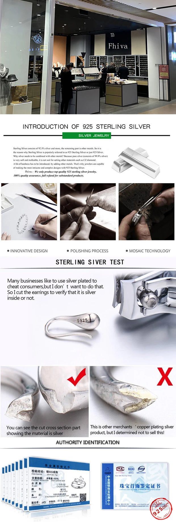 925 Silver Sterling Silver Necklace With Simple Geometric Multicolour Beads Choker Shiny Delicate Collarbone Chain For Women's