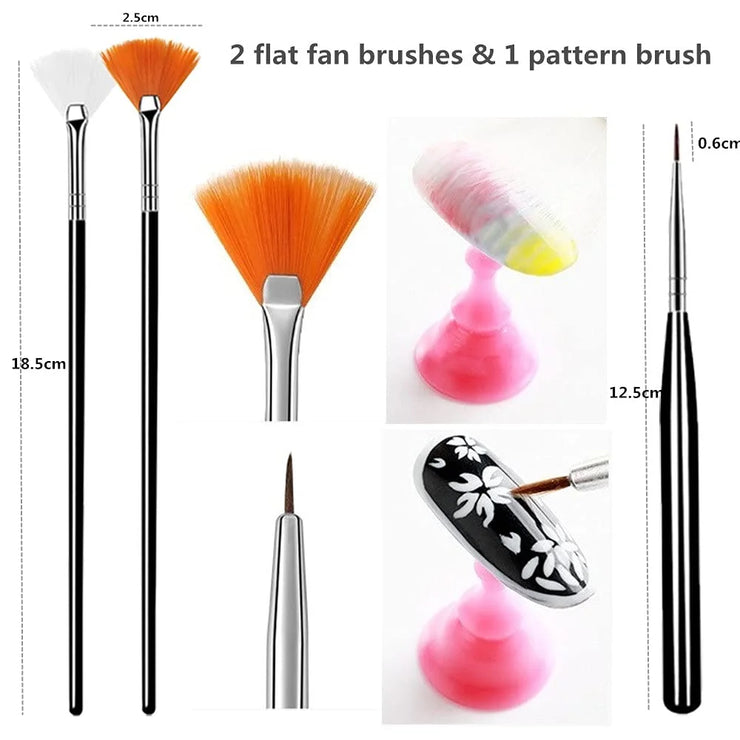 Nails Things Brushes For Manicure Set Nails Art Accessories Tools Kits Nail Supplies For Professionals Manicure Set
