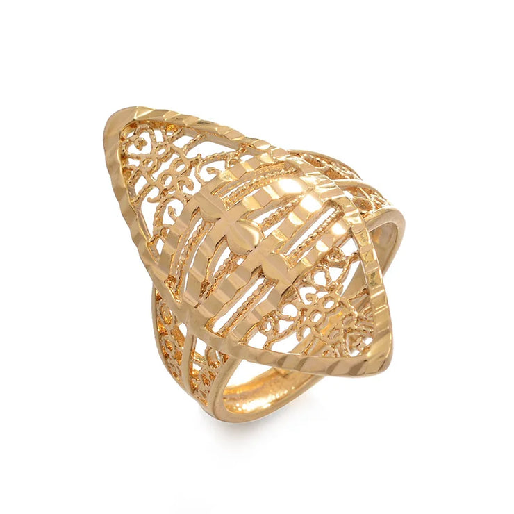 Rings for Women Gold Color Fashion Jewelry Rings Woman Girl,Wholesale Arab Jewelry Symbol of Wealth