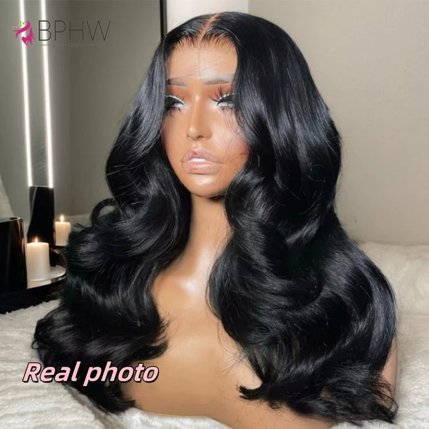High Density 30 Inch 13x4 Lace Front Wig Body Wave HD Lace Frontal Human Hair Wig 200 Density 4x4 Loose Wave Closure Wig BPHW