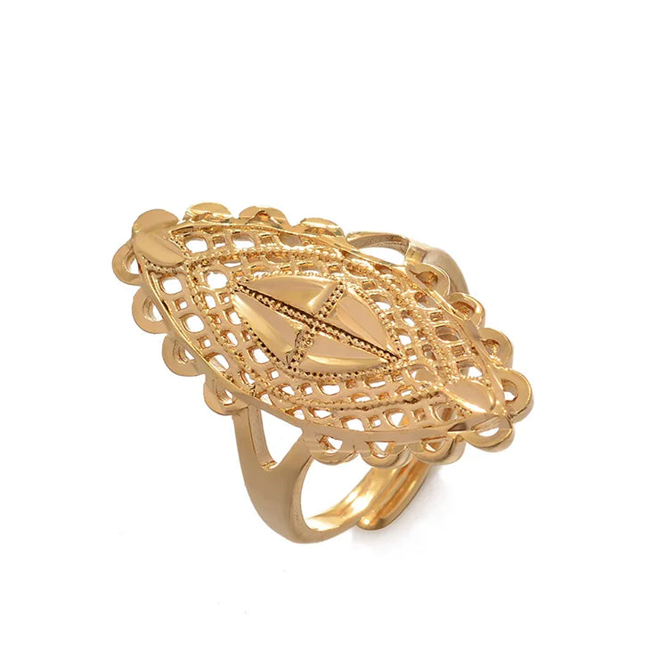 Rings for Women Gold Color Fashion Jewelry Rings Woman Girl,Wholesale Arab Jewelry Symbol of Wealth