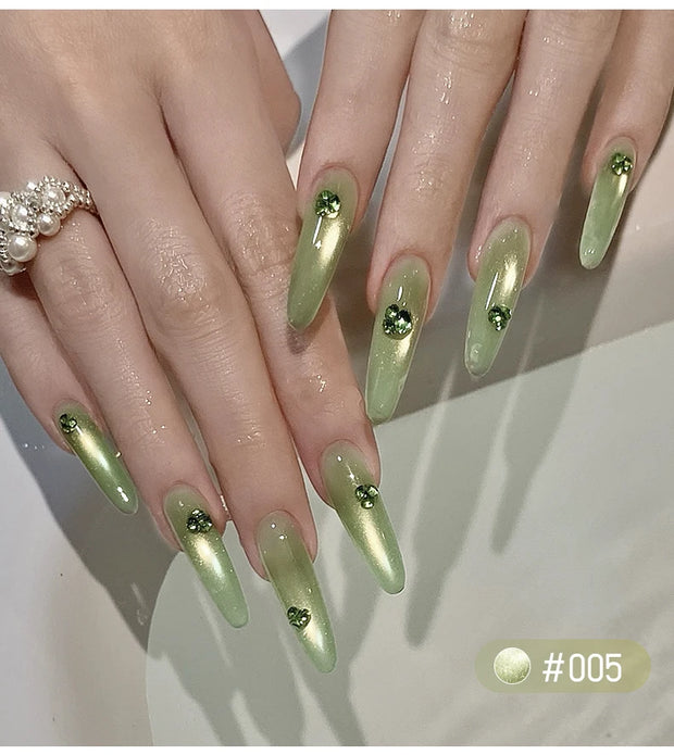 MORDDA 9 Colors Cat's Eye Magnetic Nail Gel Soaking UV LED Gel Salon Female Nail Art Tools Fashion Holographic Nail Art