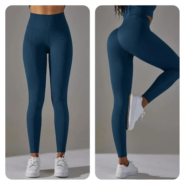 Gym Leggings Women Yoga Clothes Pants Women's Sportswear Yoga Woman Clothing Workout High Waist Tights Training Fitness Pants