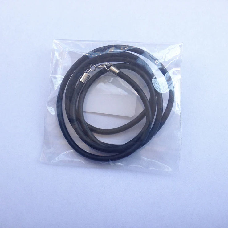 Necklace for Women PU Leather Buckle 925 Sterling Silver Black Jewelry Men Accessories Wholesale Fashion Chain simpe neck