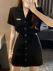 Dresses for Women 2025 Woman Dress Short Mini Black Clothes Korean Style Chic and Elegant Pretty X Sensual Sexy Y2k Fashion Sale