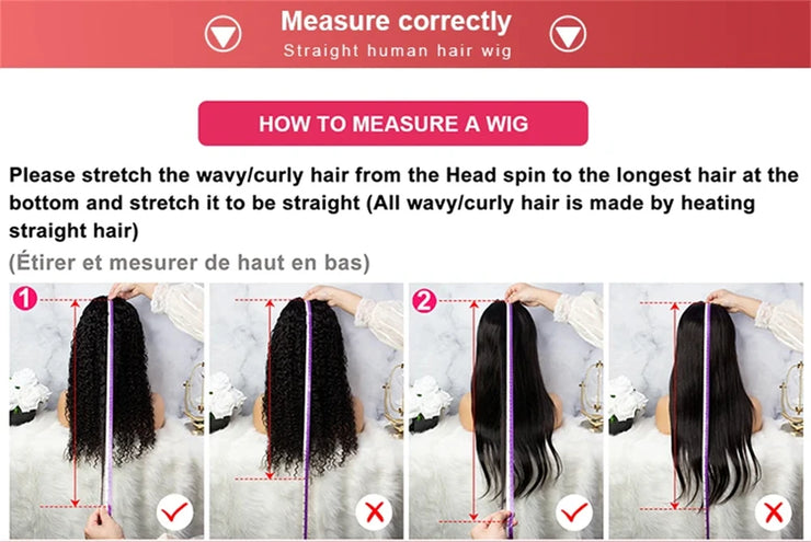 13x4 13x6 HD Transparent 613 Blonde Lace Frontal Human Hair Wigs 613 Color Wig Brazilian Bone Straight Lace Front Human Hair Wig