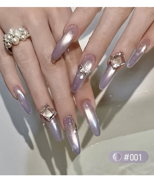 MORDDA 9 Colors Cat's Eye Magnetic Nail Gel Soaking UV LED Gel Salon Female Nail Art Tools Fashion Holographic Nail Art