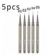 Nails Art Liner Brushes Elongated Lines Striping Drawing Painting 6/9/12/15/18/25mm Nail Design Pen Professional Manicure Tool