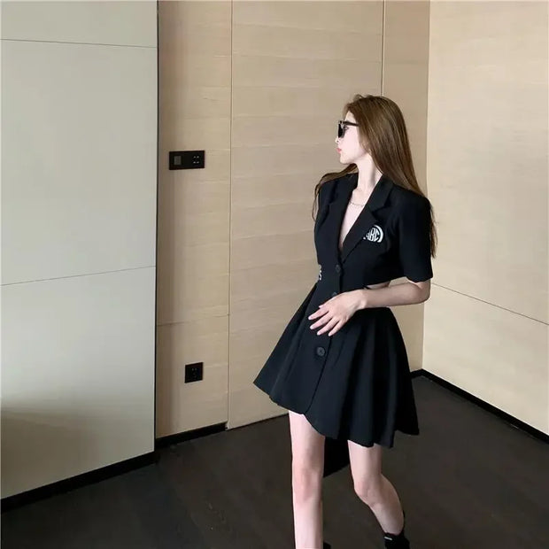 Dresses for Women 2025 Woman Dress Short Mini Black Clothes Korean Style Chic and Elegant Pretty X Sensual Sexy Y2k Fashion Sale
