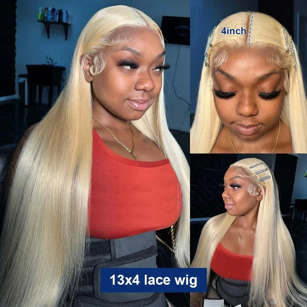 613 Hd Lace Frontal Wig 13X6 Blonde Lace Front Wig 13X4 Bone Straight Lace Front Wigs Human Hair Hd Lace Wig 13X6 Human Hair