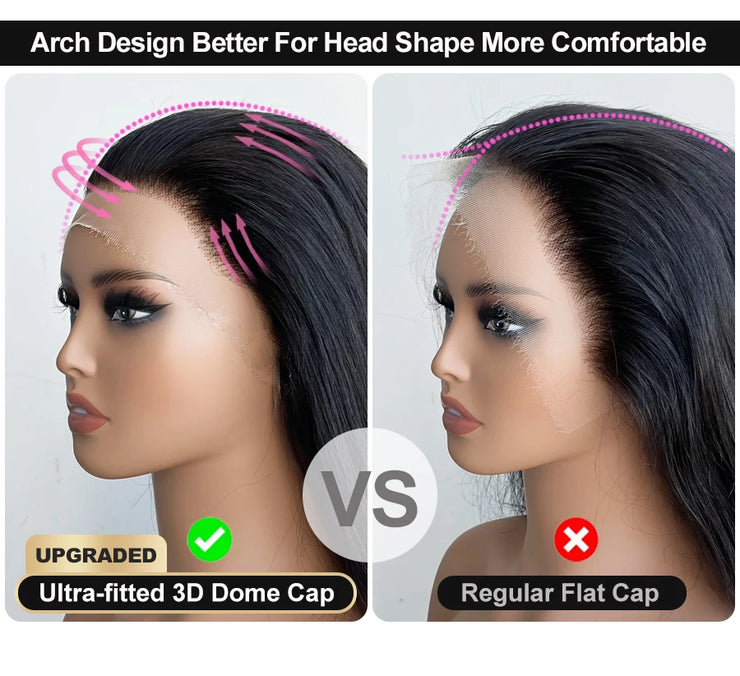 Ultra Fitted HD Lace Wig Pre Plucked Natural Hairline Glueless HD Lace Closure Wig Bleached Knots Body Wave Invisible HD Lace Wi