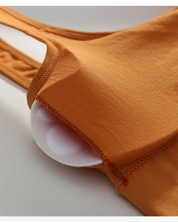 Breathable Sports Bra  Crop Tops for Women Seamless Wire Free Comfortable Sexy Padded Support Yoga Workout Sports Cropped Tops