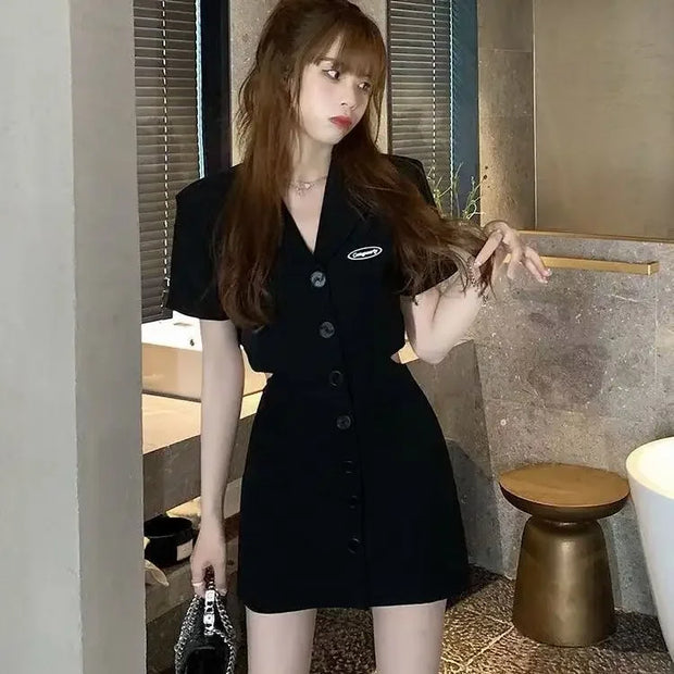 Dresses for Women 2025 Woman Dress Short Mini Black Clothes Korean Style Chic and Elegant Pretty X Sensual Sexy Y2k Fashion Sale