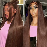 13x6 Red Straight HD Lace Front Wig Pre-Plucked Glueless Long Straight 99j Burgundy Synthetic Lace Front Wigs For Black Women