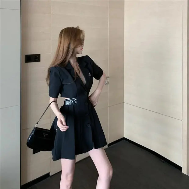 Dresses for Women 2025 Woman Dress Short Mini Black Clothes Korean Style Chic and Elegant Pretty X Sensual Sexy Y2k Fashion Sale