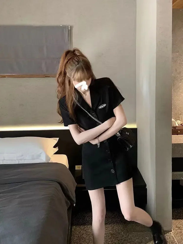 Dresses for Women 2025 Woman Dress Short Mini Black Clothes Korean Style Chic and Elegant Pretty X Sensual Sexy Y2k Fashion Sale