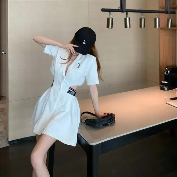 Dresses for Women 2025 Woman Dress Short Mini Black Clothes Korean Style Chic and Elegant Pretty X Sensual Sexy Y2k Fashion Sale