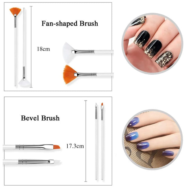 Nails Things Brushes For Manicure Set Nails Art Accessories Tools Kits Nail Supplies For Professionals Manicure Set