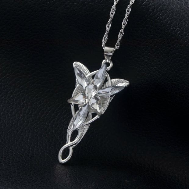 Movie Lord Of The Rings Necklace Elf Princess Yavin Twilight Star Crystal Pendant Women's Necklace Jewelry Gift