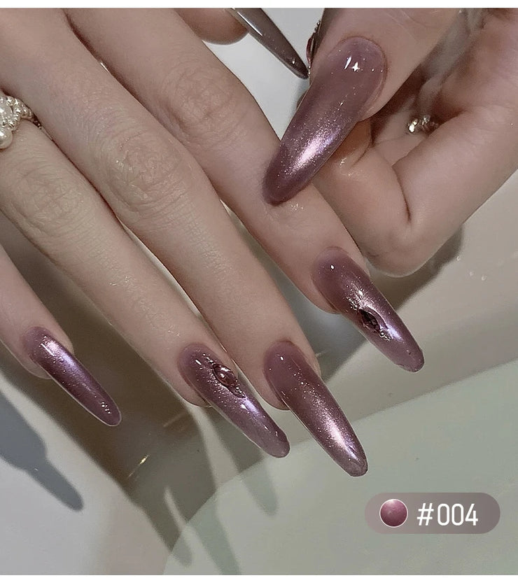 MORDDA 9 Colors Cat's Eye Magnetic Nail Gel Soaking UV LED Gel Salon Female Nail Art Tools Fashion Holographic Nail Art