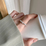 Punk Anxiety Rings For Women Men Spiral Fidget Beads Ring Nice Trend Jewelry Rotate Freely Anti Stress Stainless Steel Ring Gift