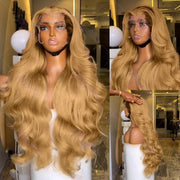 13x4 13x6 360 HD Transparent 613 Honey Blonde Color Lace Front Human Hair Wigs for Women Raw Brazilian Wavy Lace Frontal Wig