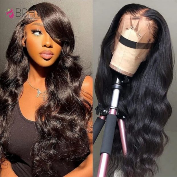 High Density 30 Inch 13x4 Lace Front Wig Body Wave HD Lace Frontal Human Hair Wig 200 Density 4x4 Loose Wave Closure Wig BPHW