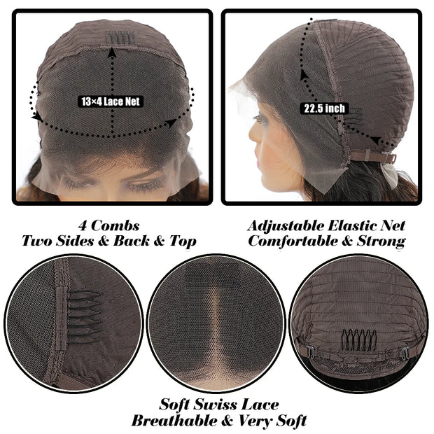 13x6 Hd Lace Frontal Wig Curly Human Hair Wigs  32 Inch Deep Wave Water Wave Lace Frontal Wigs