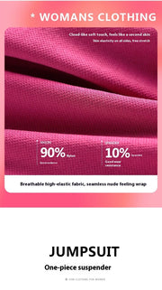 Gym Jumpsuits for Women Sport Overalls Sleeveless Fitness Yoga Suit Elastic Workout Short Bodysuit Push-up Athletic Wear