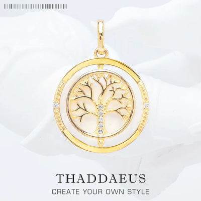 Necklace Life Tree Romantic Brand New Link Chain Fine Jewelry Europe 925 Stering Silver Love Gift For Women