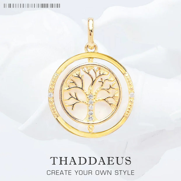 Necklace Life Tree Romantic Brand New Link Chain Fine Jewelry Europe 925 Stering Silver Love Gift For Women