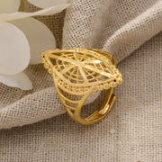 Rings for Women Gold Color Fashion Jewelry Rings Woman Girl,Wholesale Arab Jewelry Symbol of Wealth