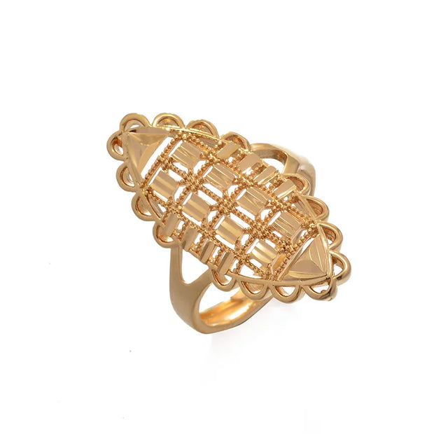 Rings for Women Gold Color Fashion Jewelry Rings Woman Girl,Wholesale Arab Jewelry Symbol of Wealth
