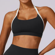 Gym Sport Underwear Sports Bra Anti-sweat Breathable Sexy Yoga Bra Shockproof Crop Top Fitness Top Push up Workout Top Women
