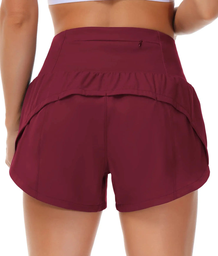 Gym Yoga Wear Sport High Waist Short Pocket Run Women Sportswear Fitness Outfi Push Up Quick Drying Summer Cycling Clothing Pink