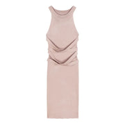 Dresses for Women  Elegant Sexy Sleeveless  Back Textured Mini Skinny Dress New Fashion Summer Casual PTKPCC