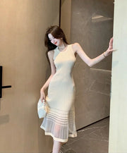 Dresses for Women Black SMidi Woman Dress Party Evening Night Club Prom Casual Youth G Fashion Summer 2025 Retro Sensual Sexy X