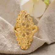 Rings for Women Gold Color Fashion Jewelry Rings Woman Girl,Wholesale Arab Jewelry Symbol of Wealth