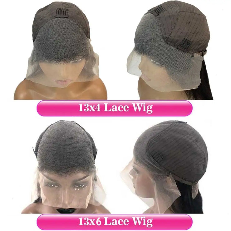 13x4 Chocolate Brown Lace Front Human Hair Wigs For Women 13x6 HD Transparent Straight Lace Frontal Wigs Colored Human Hair Wigs