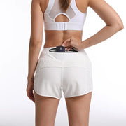 Gym Yoga Wear Sport High Waist Short Pocket Run Women Sportswear Fitness Outfi Push Up Quick Drying Summer Cycling Clothing Pink