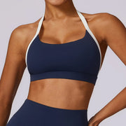 Gym Sport Underwear Sports Bra Anti-sweat Breathable Sexy Yoga Bra Shockproof Crop Top Fitness Top Push up Workout Top Women