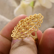 Rings for Women Gold Color Fashion Jewelry Rings Woman Girl,Wholesale Arab Jewelry Symbol of Wealth