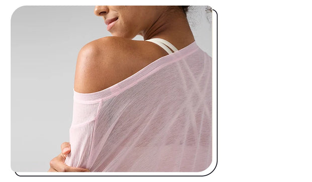 Gym Sports Tops Workout T-shirts Women Yoga Clothing Running Loose Slim Quick Dry Training Long Sleeve Blouse Fitness Tops👚