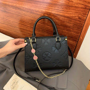 Women's Large Capacity Crossbody Bag - Genuine Foldable Shoulder Bag/Handbag with Zipper Closure, Elegant nd Soft Pink/Black/Style, Chain Metal ccessories - Suitable for Daily Use, Formal Occasions, Perfect for Women, Hallowe