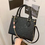 Women's Large Capacity Crossbody Bag - Genuine Foldable Shoulder Bag/Handbag with Zipper Closure, Elegant nd Soft Pink/Black/Style, Chain Metal ccessories - Suitable for Daily Use, Formal Occasions, Perfect for Women, Hallowe